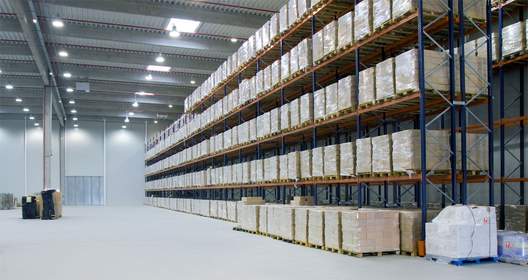Green warehousing practices include reducing broken pallets by using a pallet saver