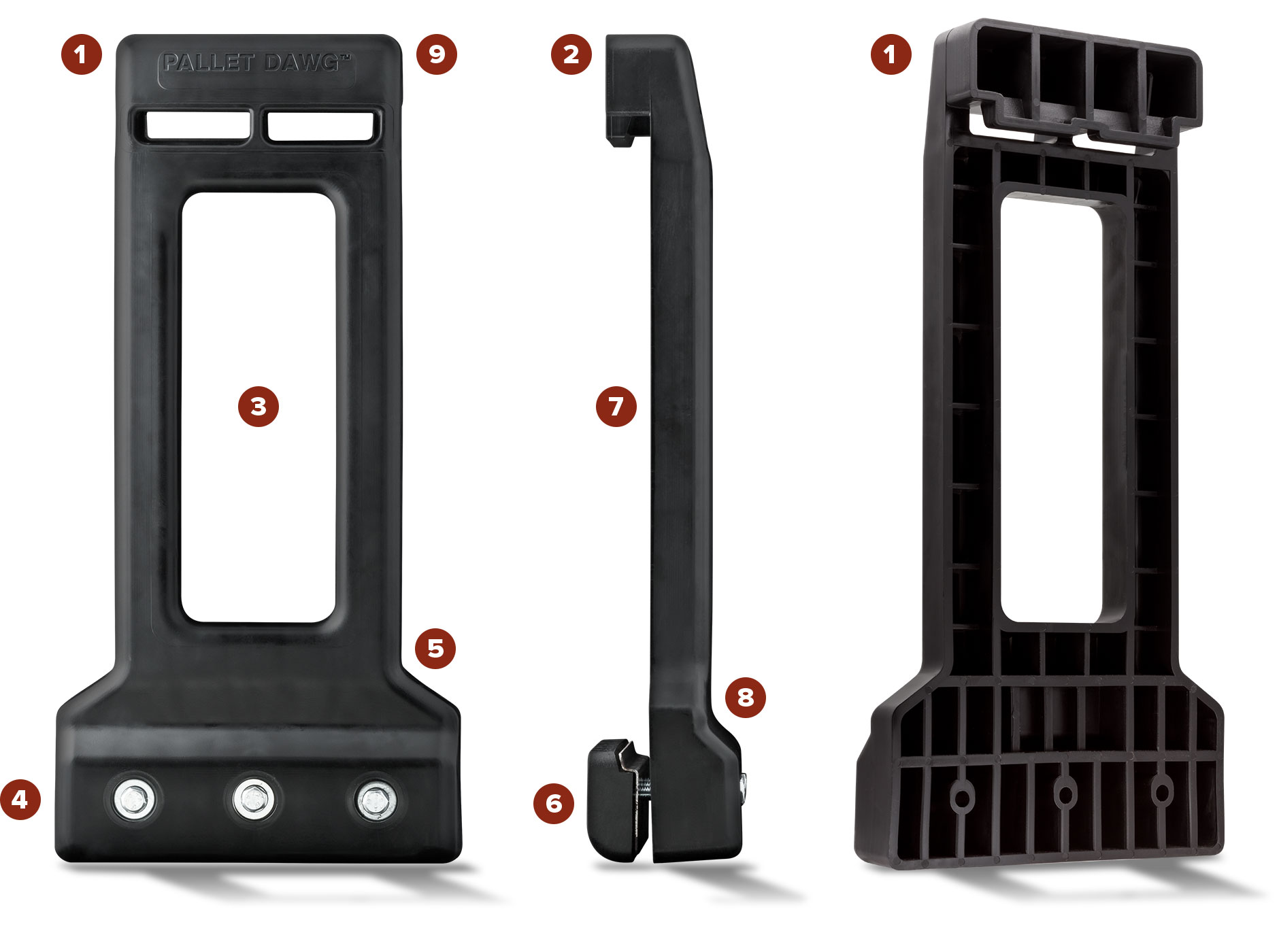 Pallet Dawg durable, lightweight pallet guard